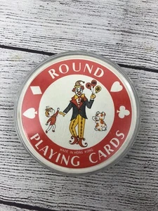 Round Playing Cards Unique Case included missing 2 cards - Bild 1 von 5