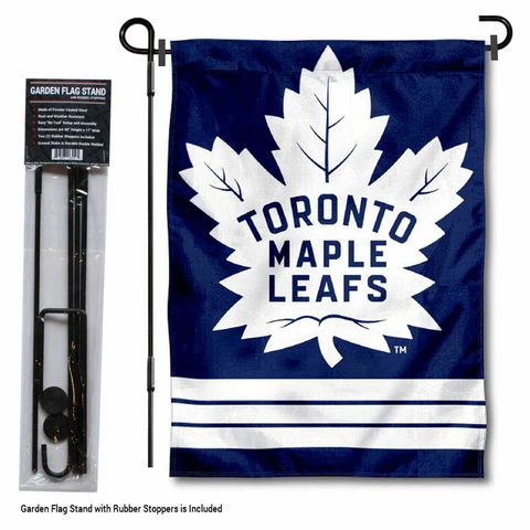 Toronto Maple Leafs Garden Flag and Yard Pole Stand Included Cover
