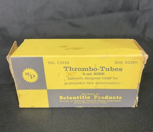 ✨Vintage NOS SCIENTIFIC PRODUCTS Thrombo Tubes 5ML NIB -1 Missing✨ - Bild 1 von 9