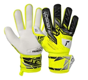 Reusch Youth GK Attract Grip Goalkeeper Yellow Soccer Kid Gloves 5572815-2014 - Picture 1 of 7