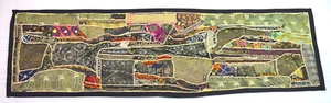 Vintage Look Beautiful table Runner Hippy Embroidery Work table decor. i17-189 - Picture 1 of 7