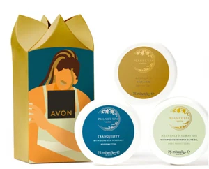Avon Planet Spa Mini Body Butter Trio Tranquility, Heavenly Hydration & Radiance - Picture 1 of 5