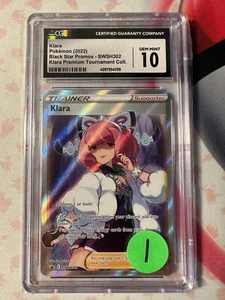 Pokémon TCG Klara SWSH Black Star Promos SWSH302 Holo Promo CGC 10 - Picture 1 of 1