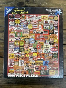 White Mountain Jigsaw Puzzle Cheers! 1000 Pieces #861 Girard New Sealed 24 x 30 - Picture 1 of 4