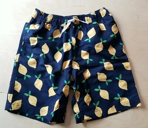 NWOT Hanna Andersson BLUE LEMON SUNBLOCK SWIM SHORTS TRUNKS 130 8 SOLDOUT $46 - Picture 1 of 8