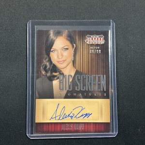 PANINI AMERICANA 2015 BIG SCREEN SIGNATURES BG-AK ALEXIS KNAPP AUTOGRAPH /99 🔮