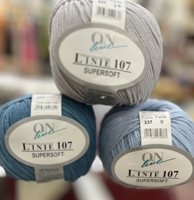 ONLINE Linie 107 SUPERSOFT,Baumwolle/Polyacryl, 50g ca. 130m