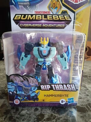Transformers Bumblebee Cyberverse Adventures Hammerbyte Rip Thrash Warrior Toy - Image 1 of 3