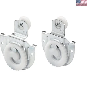 Durable Sliding Closet Door Roller Kit with Spring-Loaded Guides - 7/8 in. Size - Picture 1 of 4