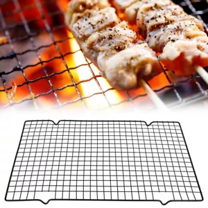 Rectangle BBQ Wire Mesh Grill Net Barbecue Grilled Grid Outdoor Camping BE BMG - Picture 1 of 9