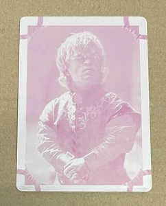 Game of Thrones Iron Anniversary Series 1 Printing Plate #20 Tyrion Lannister JF - Picture 1 of 2