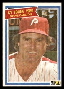 1981 Donruss #481 Steve Carlton Philadelphia Phillies Baseball card
