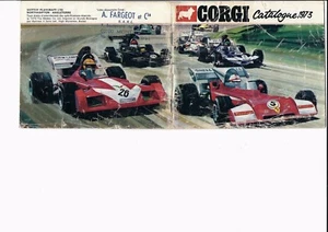 Corgi Catalogo 1973 IN Francese Pompieri F1 Land Rover Ferrari Camion Autobus - Foto 1 di 3