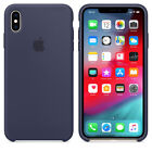 Genuine Official Apple iPhone XS Max Silicone Case - Midnight Blue