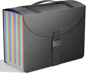 Expanding File Folders with Handle,25 Pockets Accordion File Organizer Expandabl - Picture 1 of 12