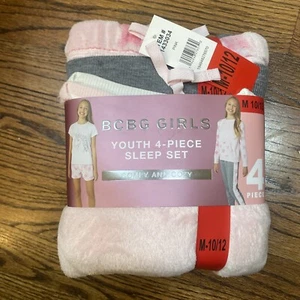 BCBG Girls Youth 4-Piece Comfy and Cozy Sleep Set Size M-10/12 (NWT) - Picture 1 of 6