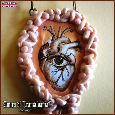 Eye Heart Jewelry Amulet Love Attraction Talisman Protection Money Wealth Health - Image 1 of 4