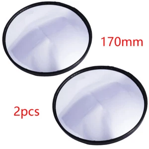 170mm 2x Reflector Rearview Mirrors 4-Wheel Tricycle Round Concave Convex Mirror - Picture 1 of 7