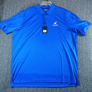 Levelwear Poloshirt Herren 2XL Blau Kurzarm Golf BlackHorse Golfschläger NEU - Bild 1 von 12