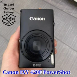 Canon PowerShot ELPH 320 HS Black IXY 420F IXUS 240 HS 16.1MP Digital Camera - Picture 1 of 11