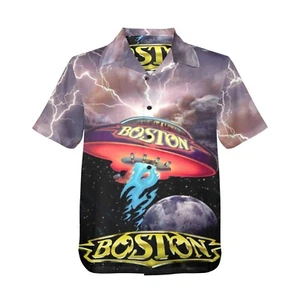 Hawaiian Button Shirt.  The band Boston - Picture 1 of 4