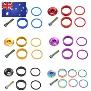 OUO MTB Bicycle Stem Top Cap Headset Cover Spacers Kit Front Fork Ring Spacer - Zdjęcie 1 z 27