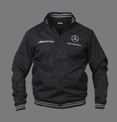 New Mercedes AMG Motor Sport Outdoor Bomber Jacket Fan Embroidery Apparel - Image 1 of 3