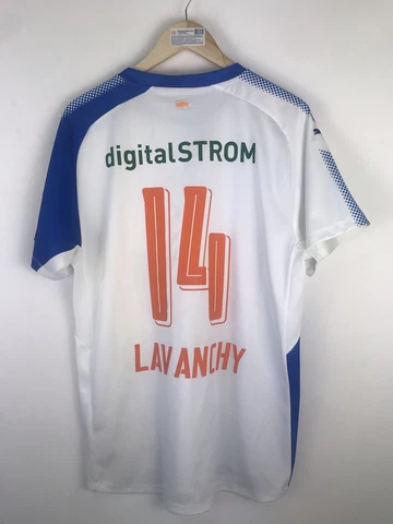 GRASSHOPPERS SWITZERLAND 2015/2016 SIGNED HOME FOOTBALL SHIRT PUMA,14 LAVANCHY Cover