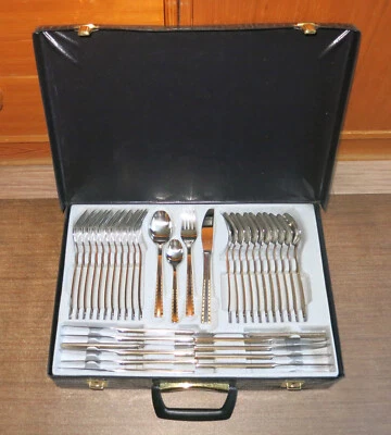 Princess Besteck Koffer dekorvergoldet 72 Teile 12 Personen - Bild 1 von 4