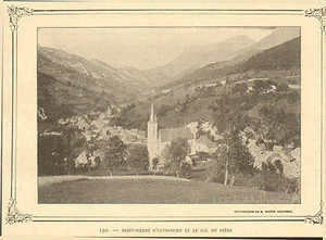 73 SAINT-PIERRE D' ENTREMONT IMAGE VUE GENERALE IMAGE OLD PRINT VERS 1900 - Picture 1 of 1