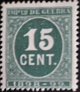 Edifil 234  Cifras  España año 1897 sello nuevo MNH magnifica replica - Imagen 1 de 1