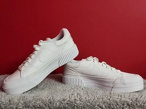 Nike Women's Court Legacy Lift, Triple White, 11 DM7590-101 - Picture 1 of 7