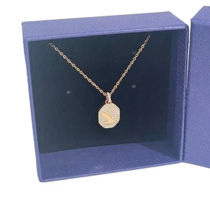 Swarovski Signum Pendant, Swan, White, Rose-Gold Tone Plated Necklace - Picture 1 of 8