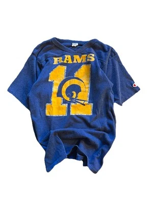Camiseta vintage de la marca Rams Champion con logotipo de casco Rams NFL Foto 1 de 4