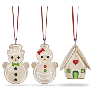 SWAROVSKI Holiday Cheers - Juego de adornos de pan de jengibre (5701511) - Imagen 1 de 1