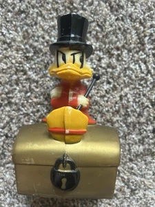 Walt Disney Scrooge McDuck Red Chest Piggy Bank Statue Disney Vintage 60s No Key - Picture 1 of 5