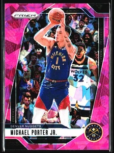 2024-25 Panini Prizm Pink Cracked Ice Michael Porter Jr. Denver Nuggets #29 - Picture 1 of 2