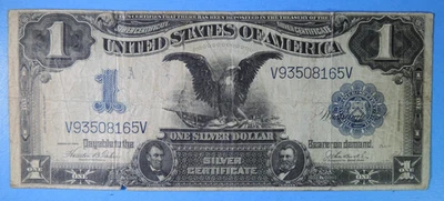 1899 $1 U.S. Large Size Black Eagle Silver Certificate Note Friedberg #233 - Image 1 of 2