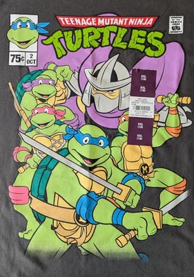 Teenage Mutant Ninja Turtles Graphic T Shirt Dark Charcoal Size 2XL (18) XXL NWT - Image 1 of 4