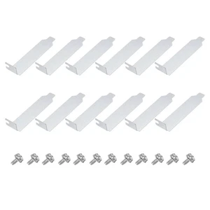 12PCS Silvery PCI Slot Cover Dustproof Filter Ventilation Deflector - Zdjęcie 1 z 5