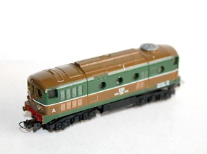 RARE LIMA MICROMODEL N 1/160 LOCOMOTIVE MOTRICE DIESEL D341 FS ITALIA FONCTIONNE - Foto 1 di 7