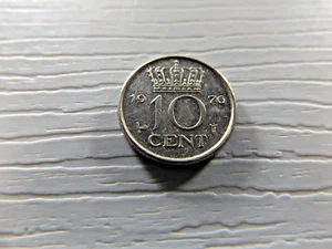 NETHERLANDS 1976 10 Cents - Picture 1 of 2