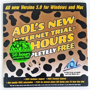 RARE America Online Collectible Program Disc, Vintage AOL CD "Cheetah" - Picture 1 of 2