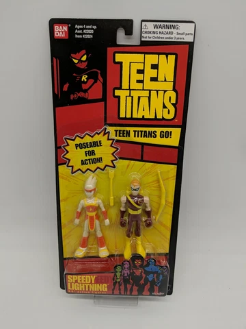 DC Comics Teen Titans Go Speedy And Lightning 3.5 Inch Action Figures Ban Dai Cover