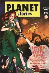 PLANET STORIES vintage comic book cover poster SPRING 1947 sci-fi 20x30 RARE - Picture 1 of 1
