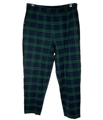 Pantalones al tobillo Joan Rivers alfombra roja lentejuelas A623964 verde talla pequeña mediana NUEVO Foto 1 de 4