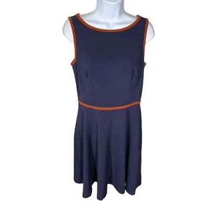 Mini vestido para mujer Ann Taylor LOFT azul marino y marrón sin mangas talla 6 - Imagen 1 de 5
