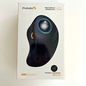 ProtoArc EM03 Trackball Ergonomic Mouse Wireless Finger Operated Bluetooth