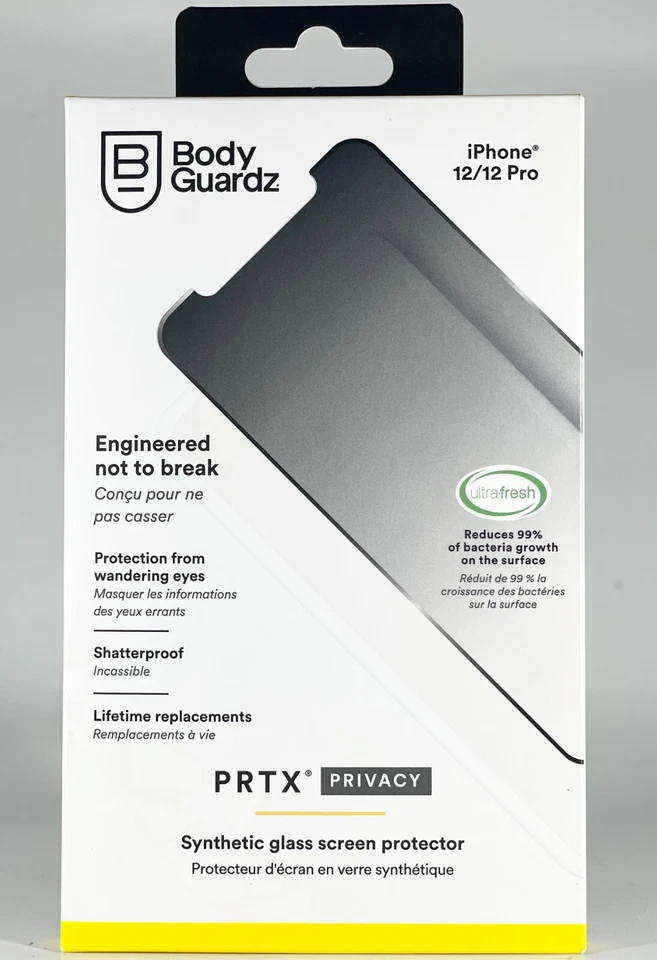 BodyGuardz Privacy Screen Protector For Apple iPhone 12 / 12 Pro - Image 1 of 2