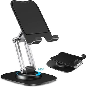 Foldable & Portable Aluminum Desktop Cell Phone Holder Desk Stand Metal Base US - Picture 1 of 12